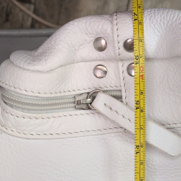 Vera Pelle White Shoulder Bag - Picture 9 of 11